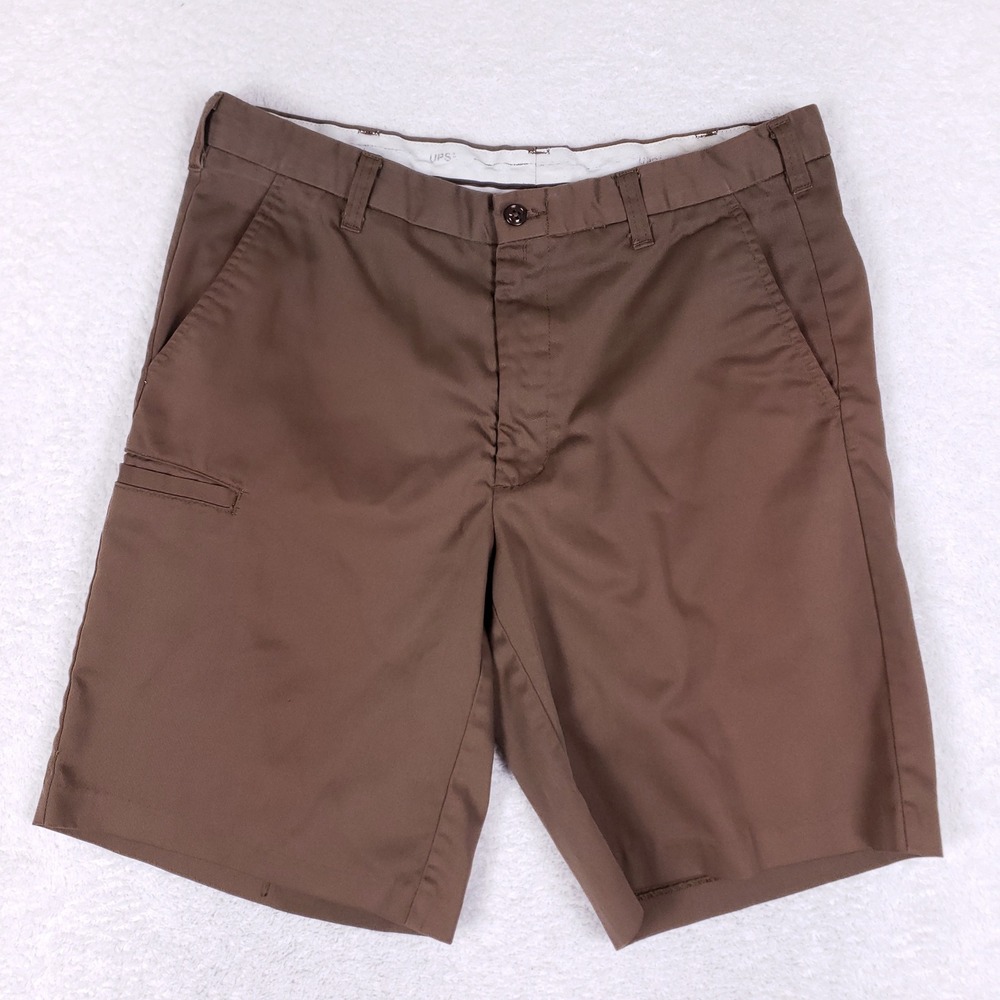 WearGuard Work Shorts Mens 34 Utility Cargo Uniform Brown Gorpcore